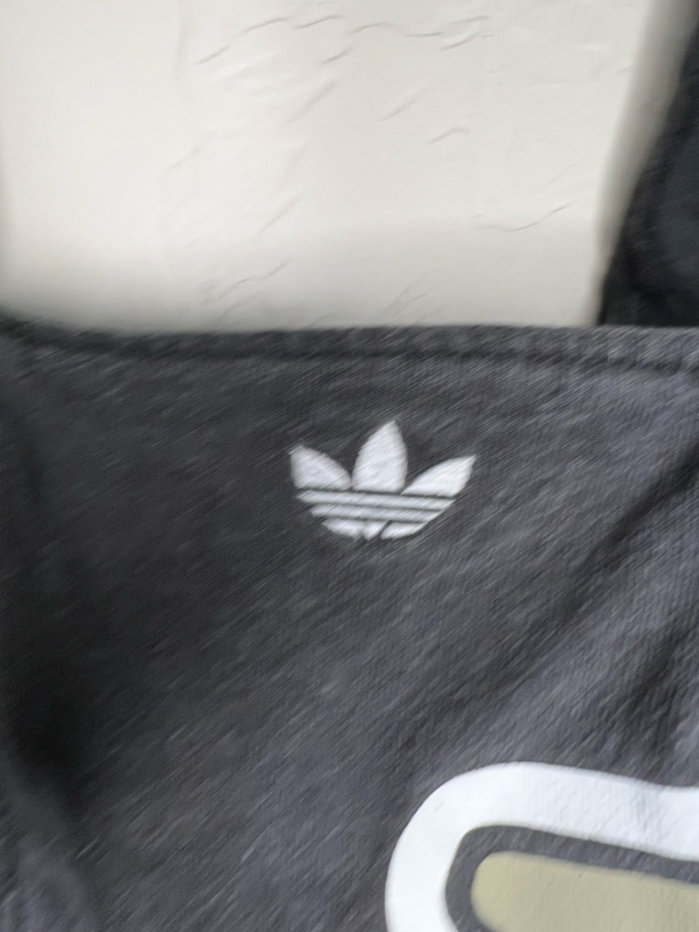 Adidas‎ Original GFX Coursage Gray Bustier Square Neck Streetwear Crop Top - Picture 7 of 10